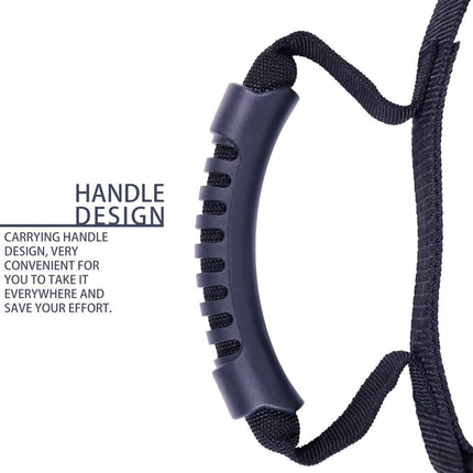 Heavy Duty Luggage Strap Holder for bulky items with XL handle Tie Down Adjustable strap Cinches Tight a secure grip Max load 155 lbs Ideal for large items when traveling.