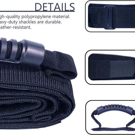 Heavy Duty Luggage Strap Holder for bulky items with XL handle Tie Down Adjustable strap Cinches Tight a secure grip Max load 155 lbs Ideal for large items when traveling.