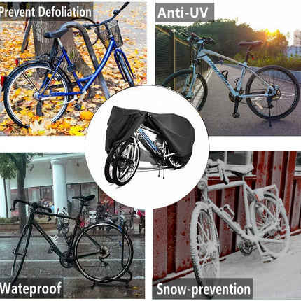Bike covers for 2-3 e-bikes, rain, sun, UV, dustproof, waterproof, with lock hole, mountain and road.