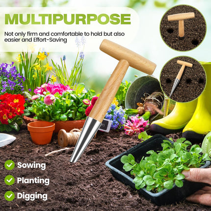 Flower bulbs, plant stakes, flower bulbs with T-grip, bulb planting aids, onion sets, garden vegetables, flowers and tulip bulbs.
