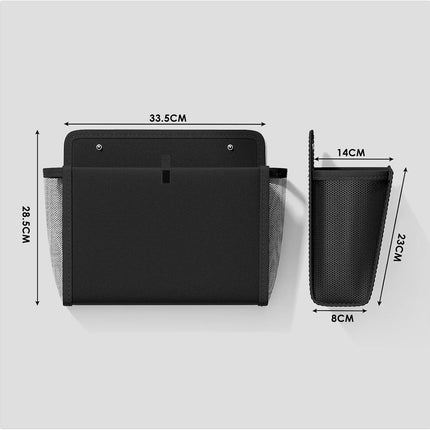 Storage space for campers with self-adhesive motorhome accessories Essentials Caravan Gadgets, 34 x 29 x 14 cm Foldable wall-mounted organizer for bedroom, office, bedside table desk.