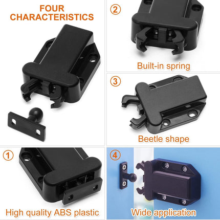 Goodchanceuk Push to Open Touch Release Catch, cabinet, doors, magnetic touch lock for drawer.