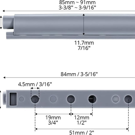 Petluno Pack of 10 push-to-open door openers, soft close door dampers for kitchen cabinet doors.