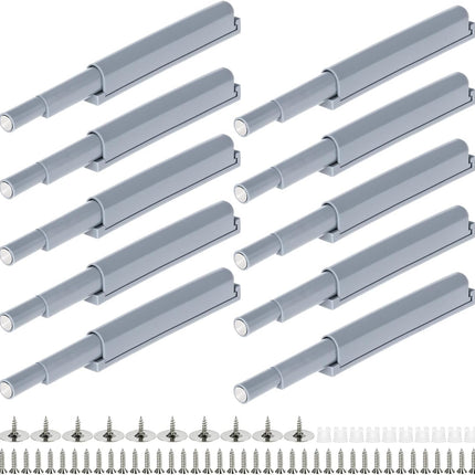 Petluno Pack of 10 push-to-open door openers, soft close door dampers for kitchen cabinet doors.
