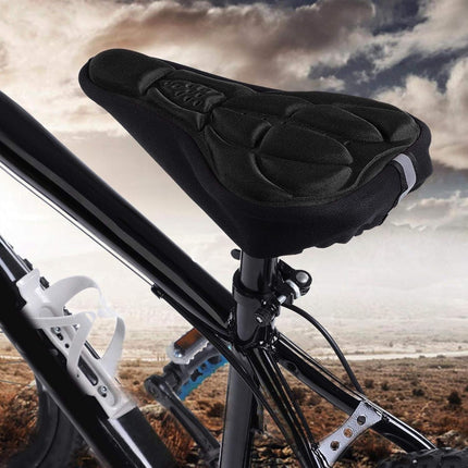 Petluno Bike Seat Cushion Cover, PE Foam Comfortable Breathable Bicycle Saddle Water & Dust Resistant Covers Fits Spin, Exercise Bike, Outdoor or Indoor Cycling.