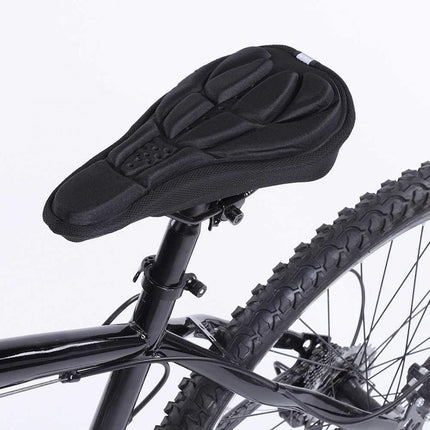 Petluno Bike Seat Cushion Cover, PE Foam Comfortable Breathable Bicycle Saddle Water & Dust Resistant Covers Fits Spin, Exercise Bike, Outdoor or Indoor Cycling.