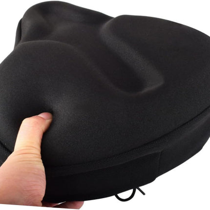 Comfortable Black Bike Seat Cover Thickened Cushion Protector with Non Slip Design for Enhanced Riding Experience Mountain and Road Bikes.