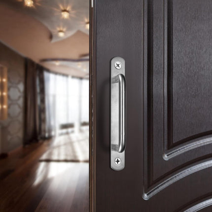 2 pieces sliding door handles, split door handles, sliding door handle with stainless steel plate, cabinet door handle, shed door handles, garden door handles (192 mm) 192MM.