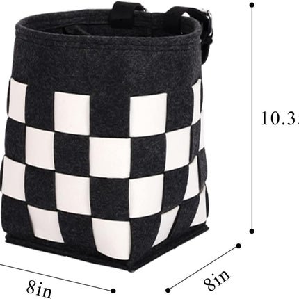 Bike Basket with a Fixed Holder, Kids' Small Scooter Tricycle Accessories Kit Bells Tools, Rust-Resistant Electric Bicycle Front Baskets for Women and Men.