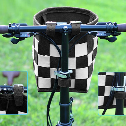 Bike Basket with a Fixed Holder, Kids' Small Scooter Tricycle Accessories Kit Bells Tools, Rust-Resistant Electric Bicycle Front Baskets for Women and Men.