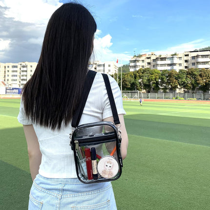 Clear Crossbody Bag, Stadium Approved Clear Purse Bag for Concerts Sports Events.