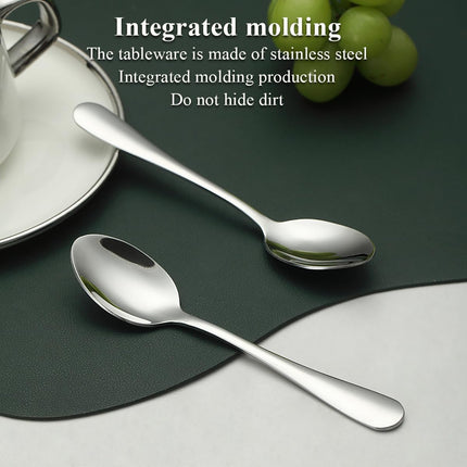 Teaspoons 12 Pieces 14cm, Stainless Steel Tea Spoon Coffee Spoons Dessert Spoons, Cutlery for Tea, Coffee, Cake, Dessert, Dishwasher Safe.