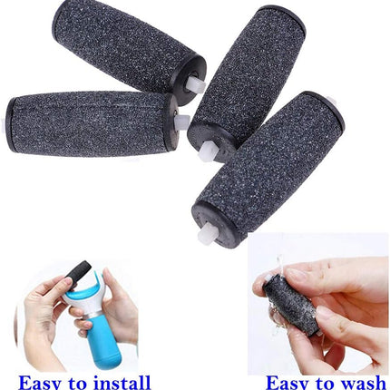 5 Extra Coarse & 5 Regular Coarse Refill Rollers, Professional Replacement Roller Heads Compatible With Amope Pedi Perfect Electronic Foot File.