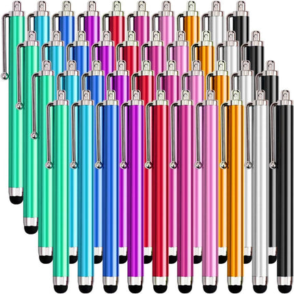 40 Pcs Touch Screen Stylus Pen Compatible with iPad, iPhone, Smartphone and Tablet with Capacitive Touch Screen.