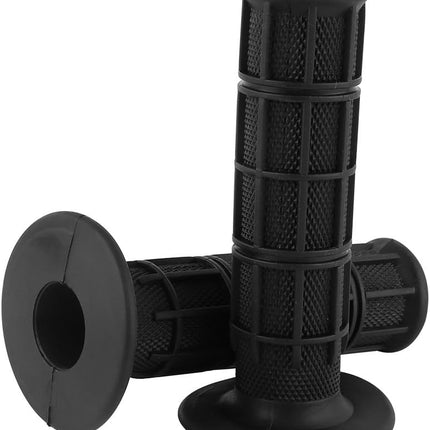 22mm 7/8" Rubber Motorcycle Handlebars Hand Grips New Black 1 Pair for for Honda Kawasaki Suzuki Dirt Bike Pit Bike(Black).