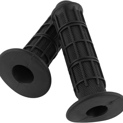 22mm 7/8" Rubber Motorcycle Handlebars Hand Grips New Black 1 Pair for for Honda Kawasaki Suzuki Dirt Bike Pit Bike(Black).