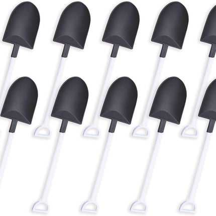 oxe Novelty Mini Shovel Shape Spoons Cute Disposable Plastic Dessert Spoons,Set of 50 (model 2).