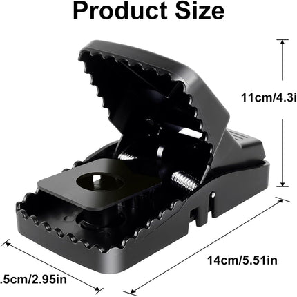 8 Packs Large Mouse Traps, High Sensitivity Rat Snap Best Mouse Traps That Work, Safe Effective Anti Rat Mice Trap Indoor Outdoor, Powerful Rodent Catcher, Easy Clean and Quick Kill Mouse.