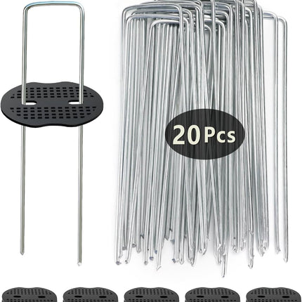 2.7Ft x 66FT Landscape Fabric with 20Pcs Weed Pegs Set. 4OZ Premium PE Heavy Duty Weed Fabric, 0.8m x 20m Weed Control Blocker Non Woven Ground Cover for Patios, Garden, Flower beds, Pond.