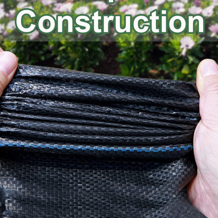 2.7Ft x 66FT Landscape Fabric with 20Pcs Weed Pegs Set. 4OZ Premium PE Heavy Duty Weed Fabric, 0.8m x 20m Weed Control Blocker Non Woven Ground Cover for Patios, Garden, Flower beds, Pond.