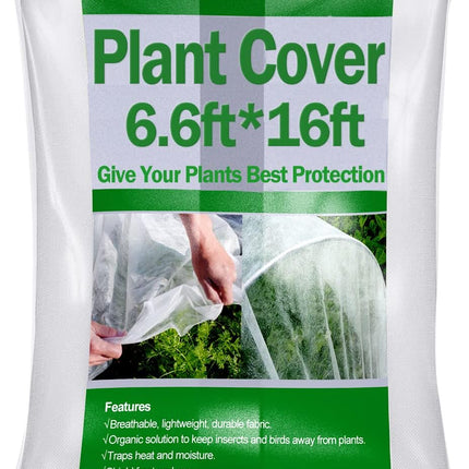 Garden Insect Mesh Netting 6.6ft x 16ft (2m x 5m),  1mm Ultra Fine Mosquito Netting Bug Netting Bird Netting Insect Barrier, 60 Mesh per Inch Plant Cover for Gardening Vegetables Fruits Tree.