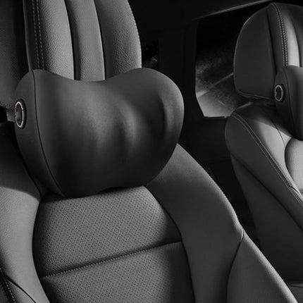 Car Neck Pillow,  Memory Foam Car Headrest Pillow with Adjustable Strap & Breathable Cover for Neck Support & Cervical Pain Relief, Ergonomic Design for Comfortable Driving Travel Office Home.