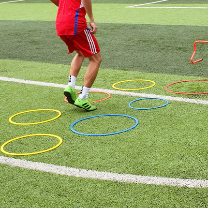 Speed and Agility Training Rings,  12Pcs 12" Multifunction Ring Toss Game Rings, Speed Agility Tennis Soccer Basketball Aid for Hurdles Exercise Fitness Workouts Obstacle Course Challenges.