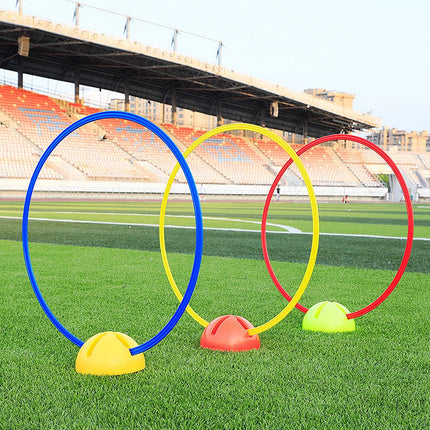 Speed and Agility Training Rings,  12Pcs 12" Multifunction Ring Toss Game Rings, Speed Agility Tennis Soccer Basketball Aid for Hurdles Exercise Fitness Workouts Obstacle Course Challenges.