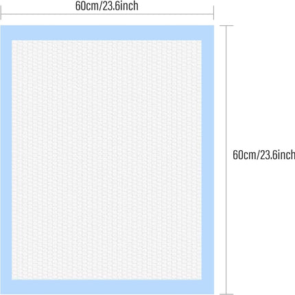 40 Pack Disposable Changing Pads,  Portable Diaper Change Pad for Baby, Super Absorbent Leak-Proof Incontinence Bed Table Pee Mat for Travel and Home (40, Blue, L).