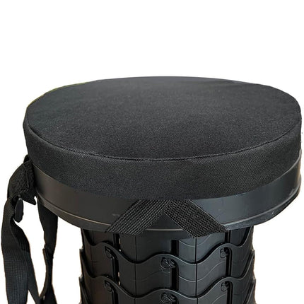 Thick Seat Cushion for Telescopic Stools, Collapsible Stool Chair Pads with Thickened Memory Foam, Fits All Round Retractable Folding Stools (Cushion Only).