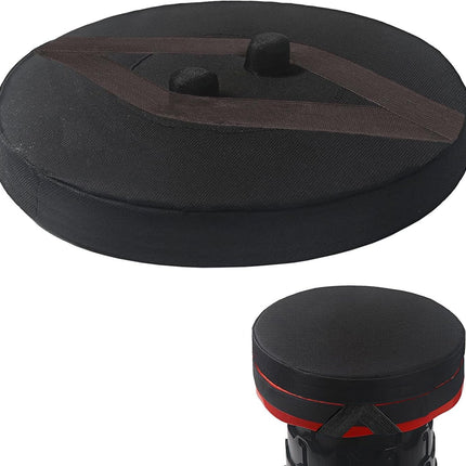 Thick Seat Cushion for Telescopic Stools, Collapsible Stool Chair Pads with Thickened Memory Foam, Fits All Round Retractable Folding Stools (Cushion Only).