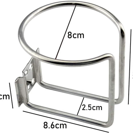 Z-Color 2pcs Stainless Steel Boat Ring Cup Drink Holder Universal Drinks Holders for Marine Yacht Truck RV Car Trailer Hardware.