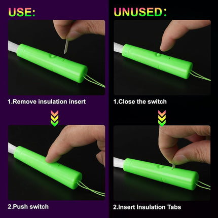 10 Led Fibre Glow Sticks Multi-Coloured Flashing Glow Sticks with 3 Light Modes For Night Parties, Birthday Parties, Easter, Discos, Concerts, Christmas, Carnivals, Weddings(Random Colour).