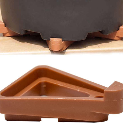 24pcs Plant Pot Feet, Invisible Flower Pot Risers, Non-Slip Pot Toes Supports for Indoor Outdoor Gardening Plant Container Small to Large Flower Planters.