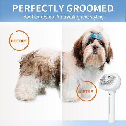 Kivori Pet Grooming Brush, Kivori All in One Pet Grooming Brush, 3-in-1 Pet Water Steam Spray Grooming Comb for Cats and Dogs (2pcs-a).