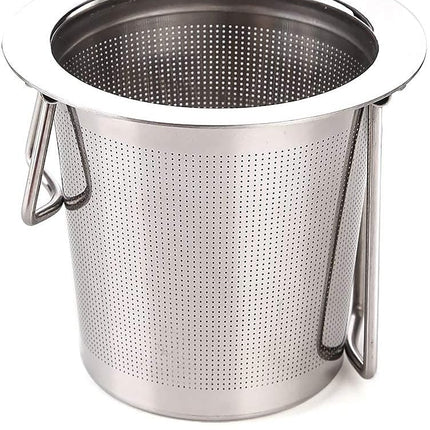 Tea Infuser Stainless Steel Tea Strainer Steeper Filter with Folding Handle for Loose Leaf Grain Tea Cups, Mugs, and Pots.