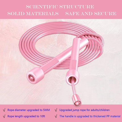 Kids Jump Rope, 3-Pack Set, Jump Rope for Kids 8-12, Beginners, and Adults - Lightweight, Tangle-Free, Adjustable PVC Rope - Jump Rope Kids, Jump Rope for Women (3 pcs).