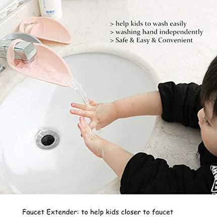 Faucet Extender - Sink Handle Extender, Safe Fun Bathroom Hand-Washing Solution for Babies, Toddlers, Kids, Teach Your Kids Good Sanitation Habits(Grey).