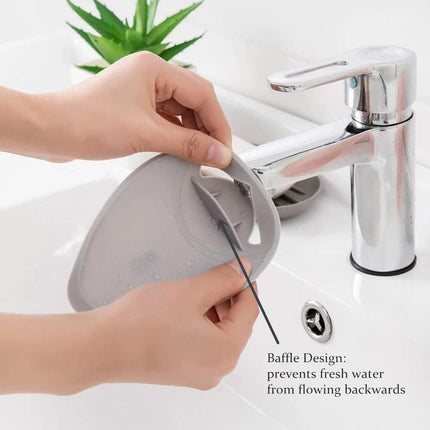Faucet Extender - Sink Handle Extender, Safe Fun Bathroom Hand-Washing Solution for Babies, Toddlers, Kids, Teach Your Kids Good Sanitation Habits(Grey).