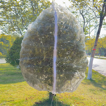 1Pack 10 * 10FT Large Fruit Tree Netting Bags with Zipper and Drawstring, Bird Netting for Blueberry Bushes and Apple Tree, Garden Netting Cover Safeguard Plant from Birds, Pest and Deer.