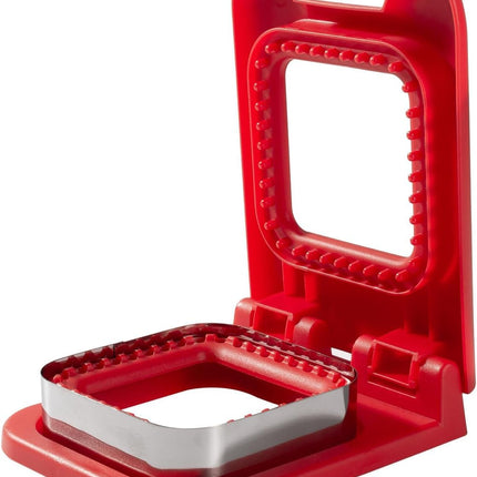Sandwich Cutter and Sealer, Square Pocket Sandwiches Cutter Uncrustables Maker, Sandwich Cutters for kids love lunchables (Red).