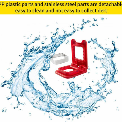 Sandwich Cutter and Sealer, Square Pocket Sandwiches Cutter Uncrustables Maker, Sandwich Cutters for kids love lunchables (Red).