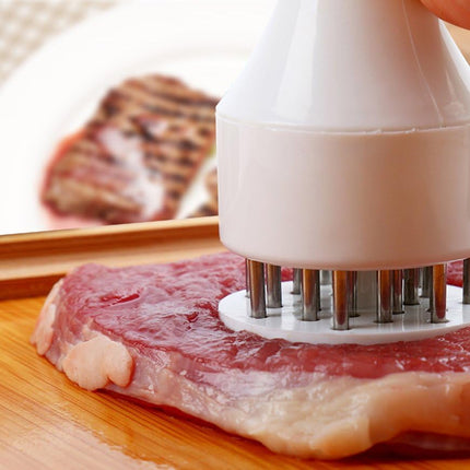 2 Pack Meat Tenderizer Tool Profession Kitchen Gadgets Jacquard Meat Tenderizers 21 Blades Stainless Steel Meat Tenderizer Needle Best For Tenderizing,BBQ,Marinade & Flavor Maximizer.