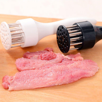 2 Pack Meat Tenderizer Tool Profession Kitchen Gadgets Jacquard Meat Tenderizers 21 Blades Stainless Steel Meat Tenderizer Needle Best For Tenderizing,BBQ,Marinade & Flavor Maximizer.
