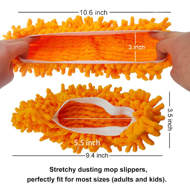 10 PCS 5 Pairs Dust Duster Mop Slippers Shoes Cover, Multi Function Washable Microfiber Foot Socks Floor Cleaning Shoes Cover for House Kitchen Office.
