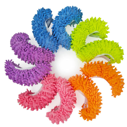 10 PCS 5 Pairs Dust Duster Mop Slippers Shoes Cover, Multi Function Washable Microfiber Foot Socks Floor Cleaning Shoes Cover for House Kitchen Office.