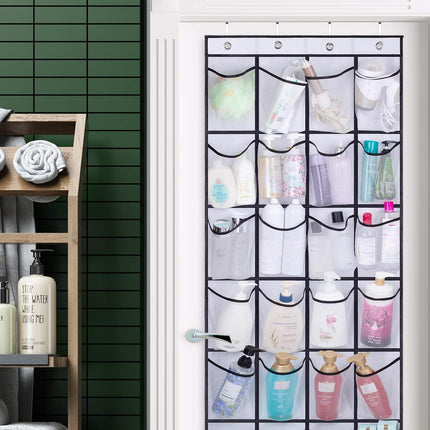 28 Large Mesh Pockets Over The Door Shoe Rack, Hanging Shoe Organizer for Closet Hanging Shoe Rack Holder Hanger, White.