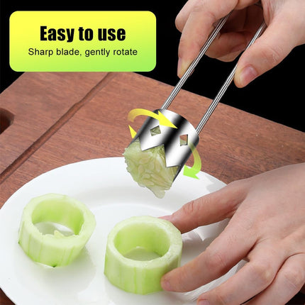 Red Bell Pepper Seed Corer, 2025 Upgraded Reusable Washable Stainless Steel Fruite Cutter Pepper Seed Remover Tool,Tool for Vegetables Fruit Corer Kitchen Gadget(1pc).