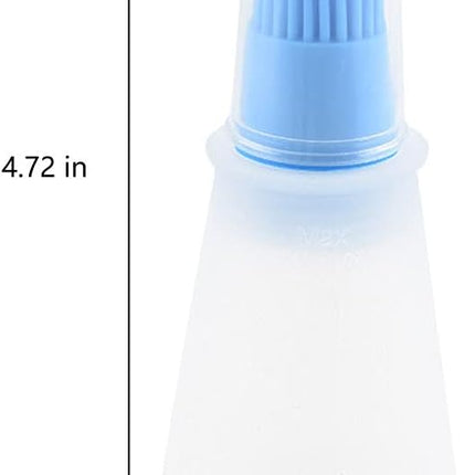 Silicone Oil bottle brush，BBQ/Pastry Basting Brushes,Silicone Cooking Grill Barbecue Baking Pastry Oil/Honey/Sauce Bottle Brush (4 PCS,blue).