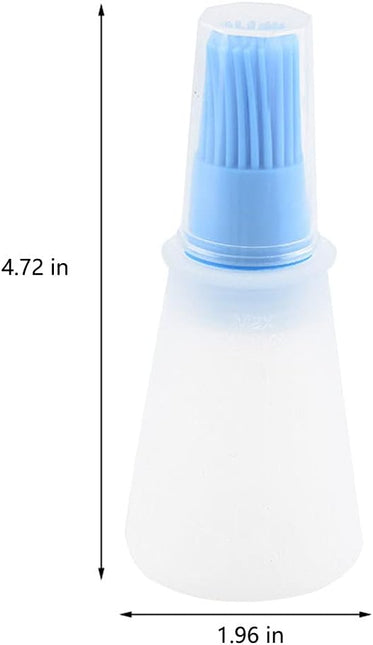 Silicone Oil bottle brush，BBQ/Pastry Basting Brushes,Silicone Cooking Grill Barbecue Baking Pastry Oil/Honey/Sauce Bottle Brush (4 PCS,blue).